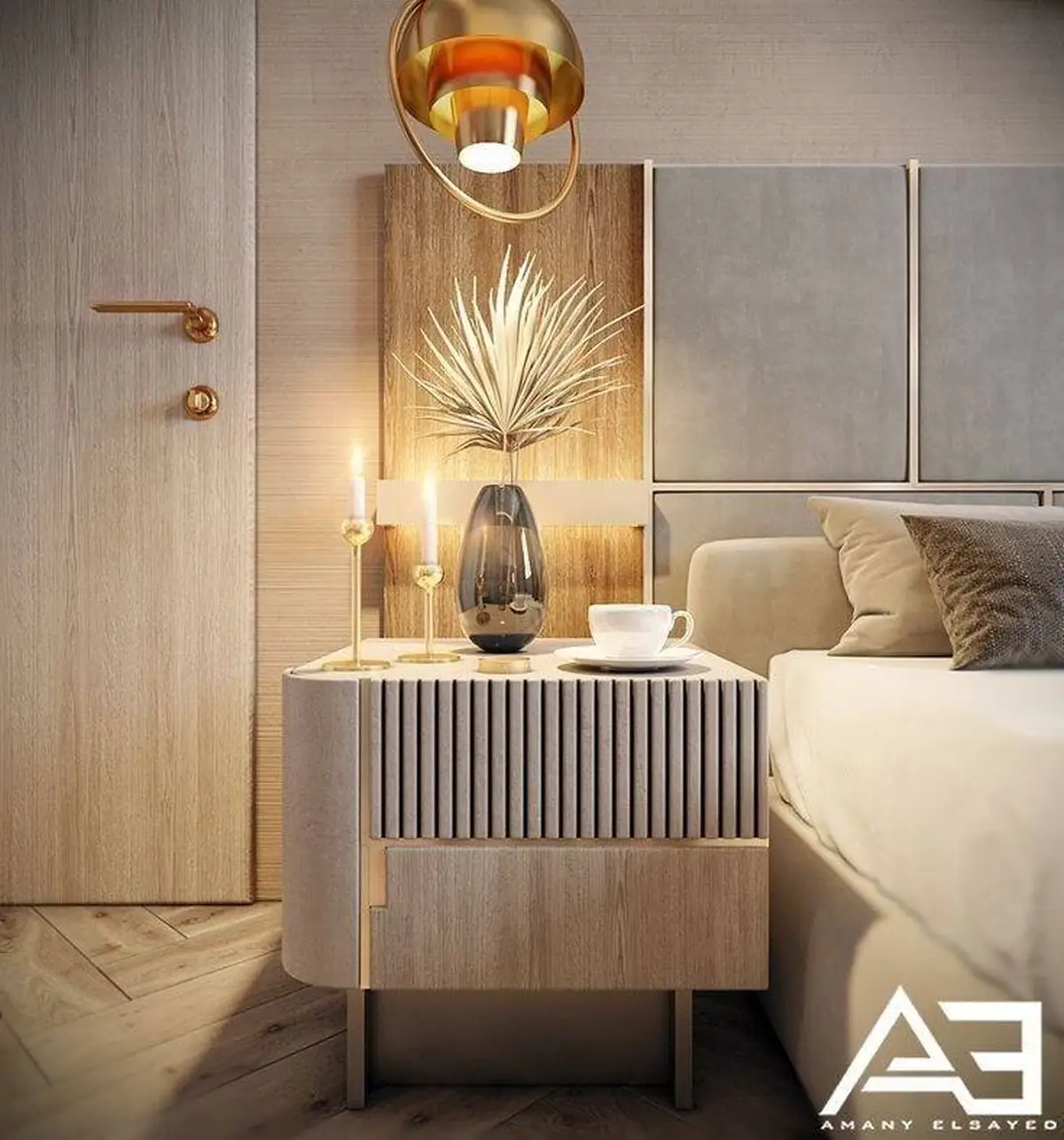 میز کنار تخت