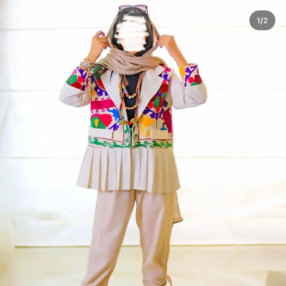 مدل مانتو سنتی جلو بسته 