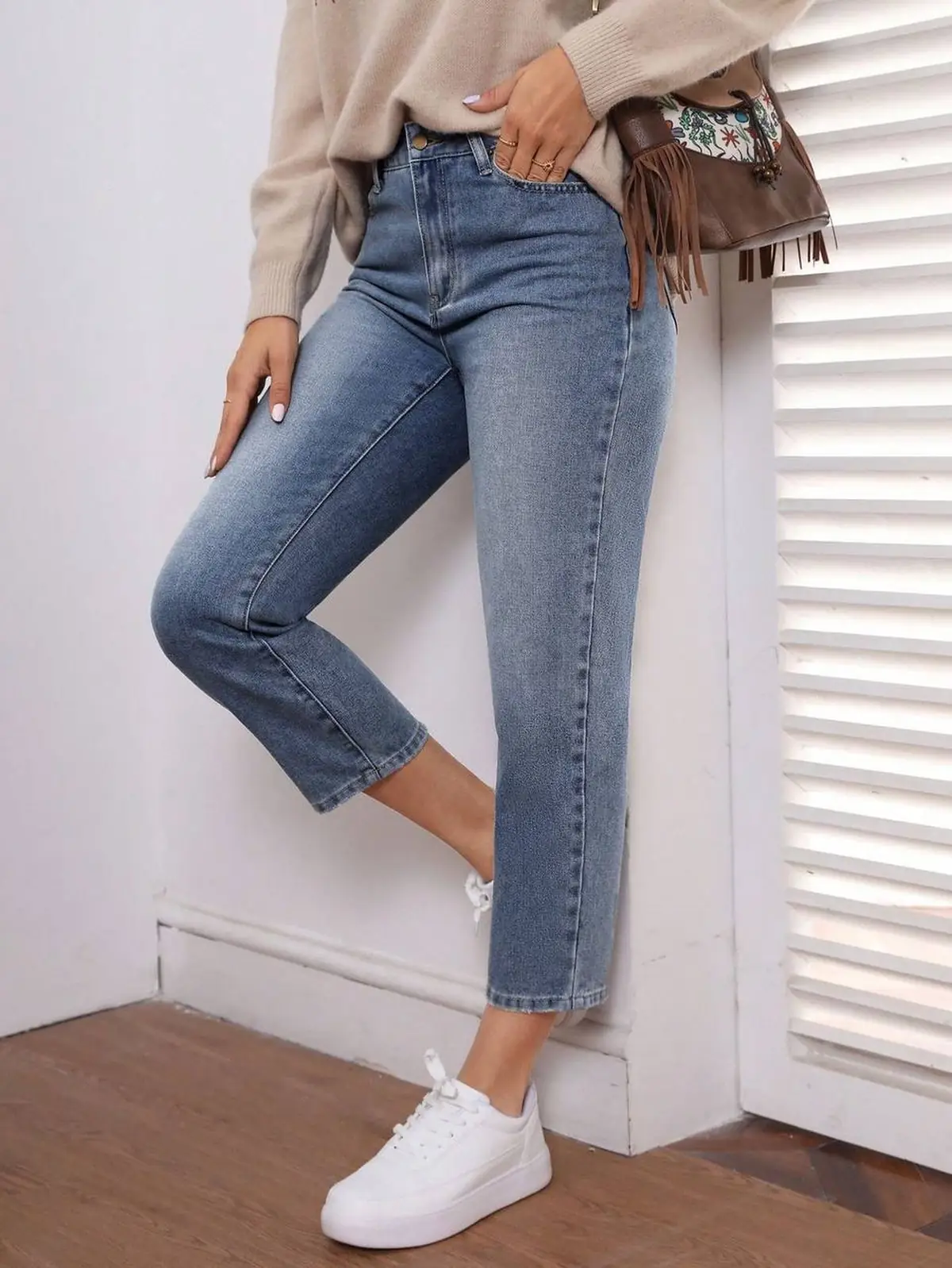 شلوار جین راسته زنانه 