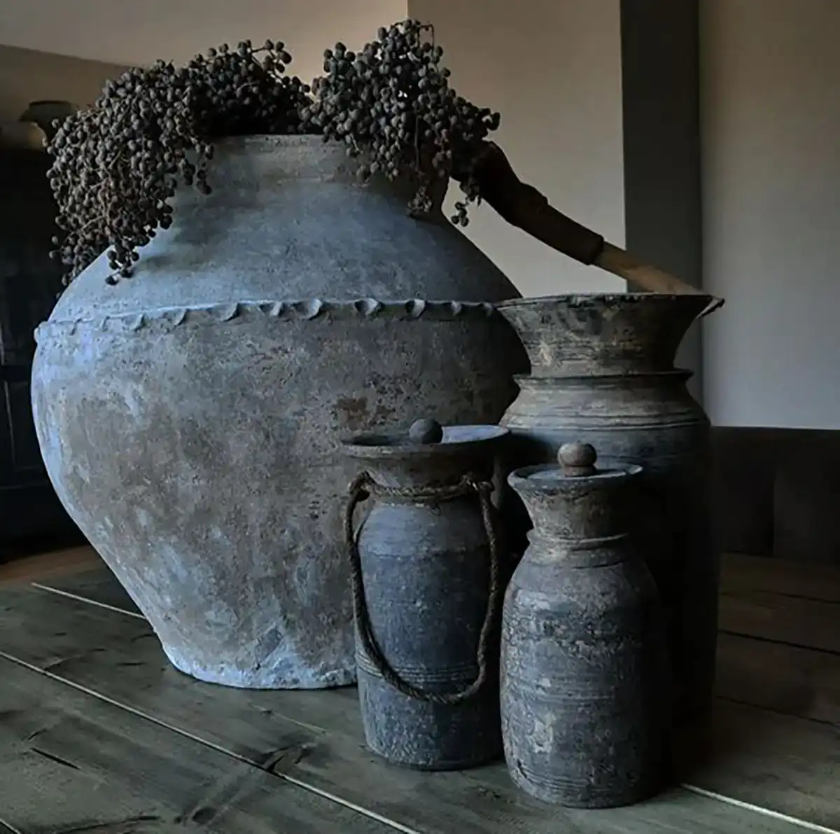 گلدان پتینه لاکچری