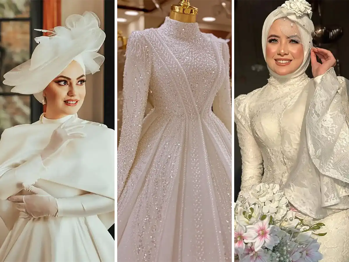 لباس عروس رنگی