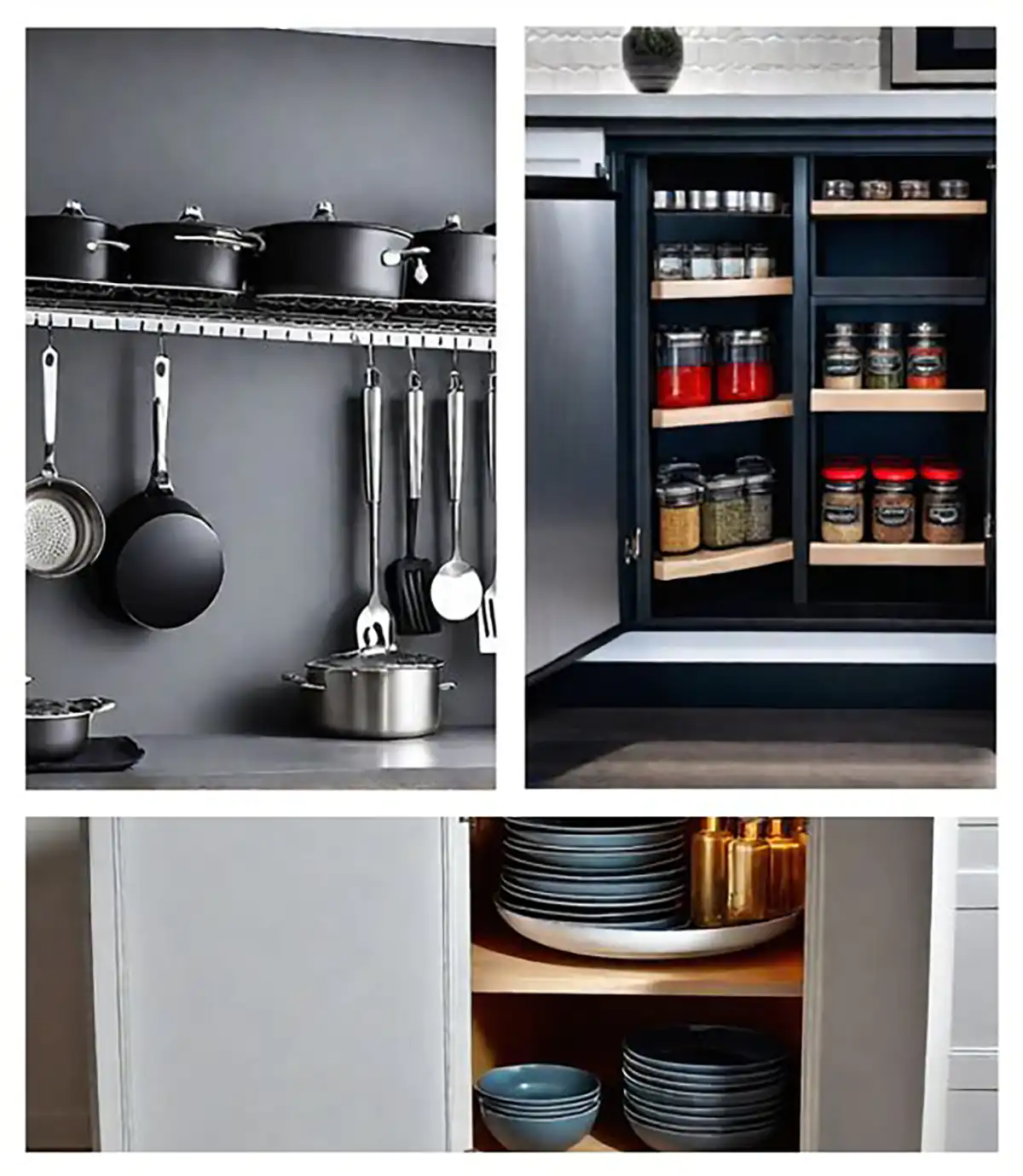 چیدمان کابینت زیر سینک ظرفشویی 