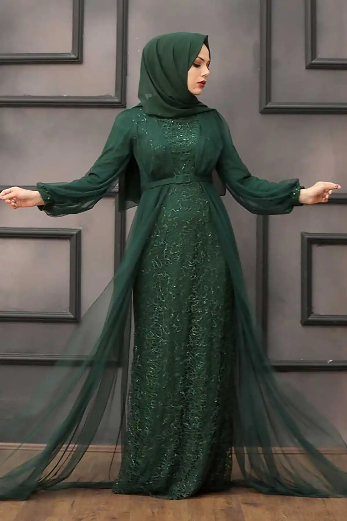 لباس مجلسی گیپور و حریر