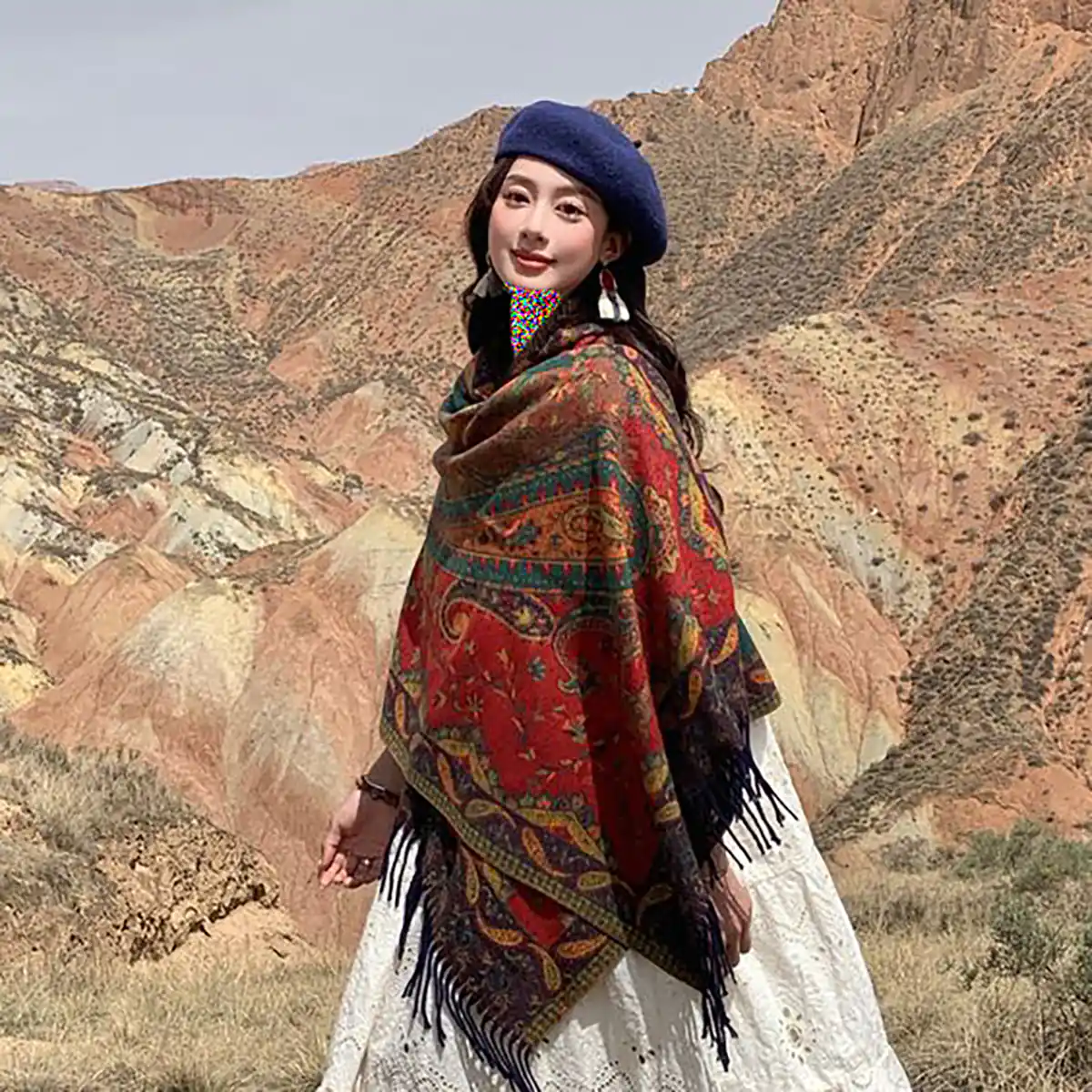شال گردن مردانه بافتنی