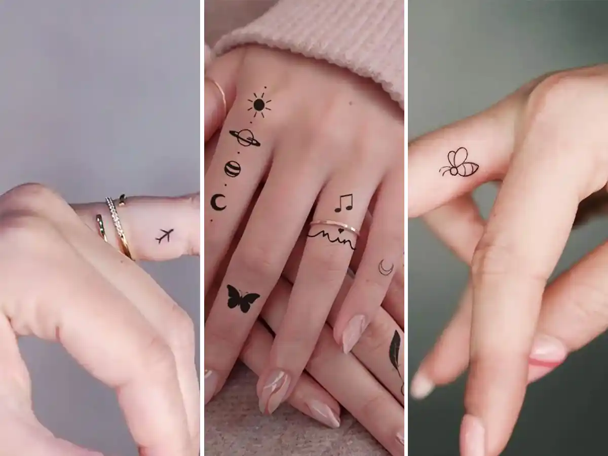تاتو روی دست ساده