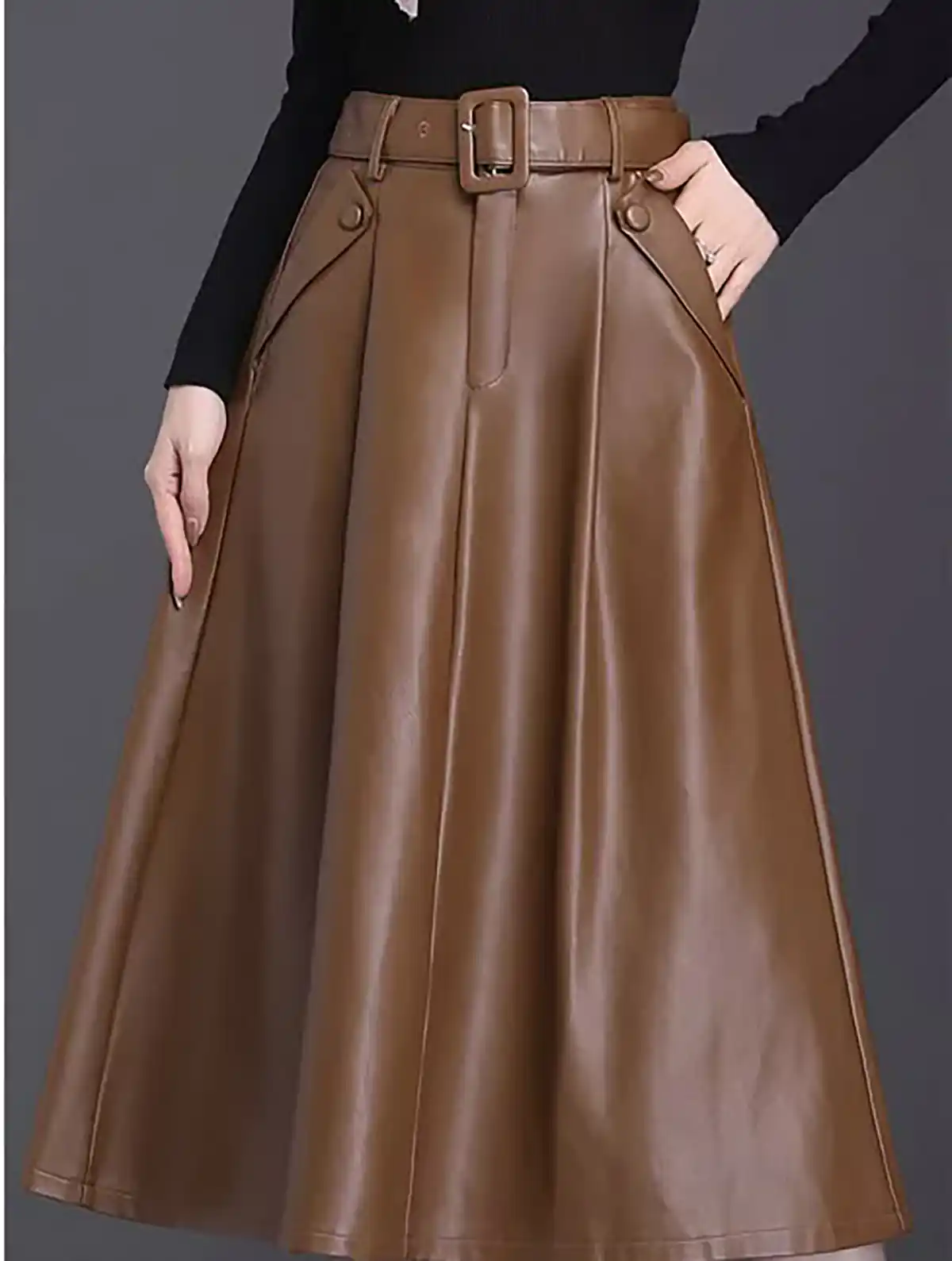 بلوز دامن چرم دخترانه 