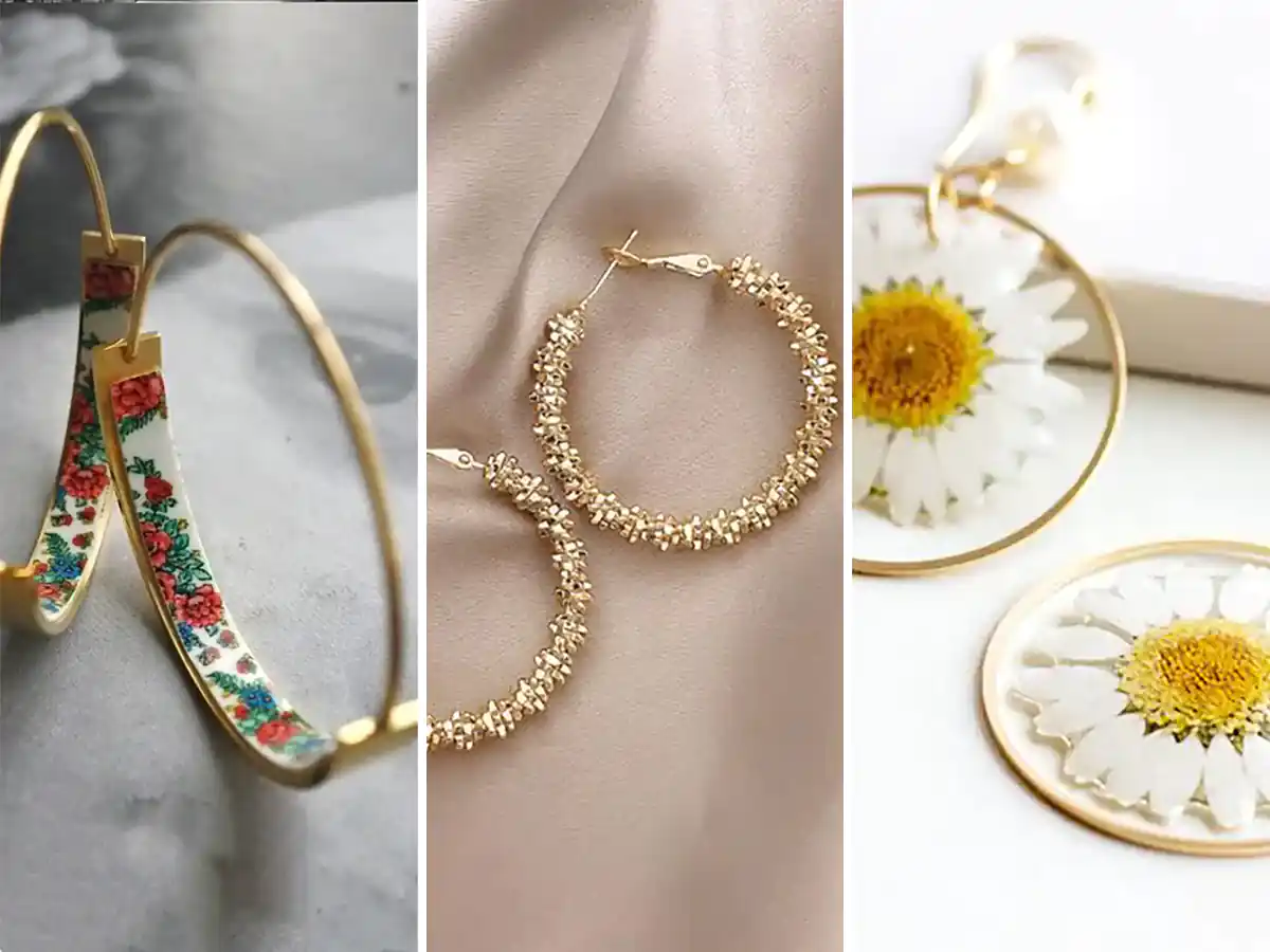 گوشواره حلقه ای جدید طلا 