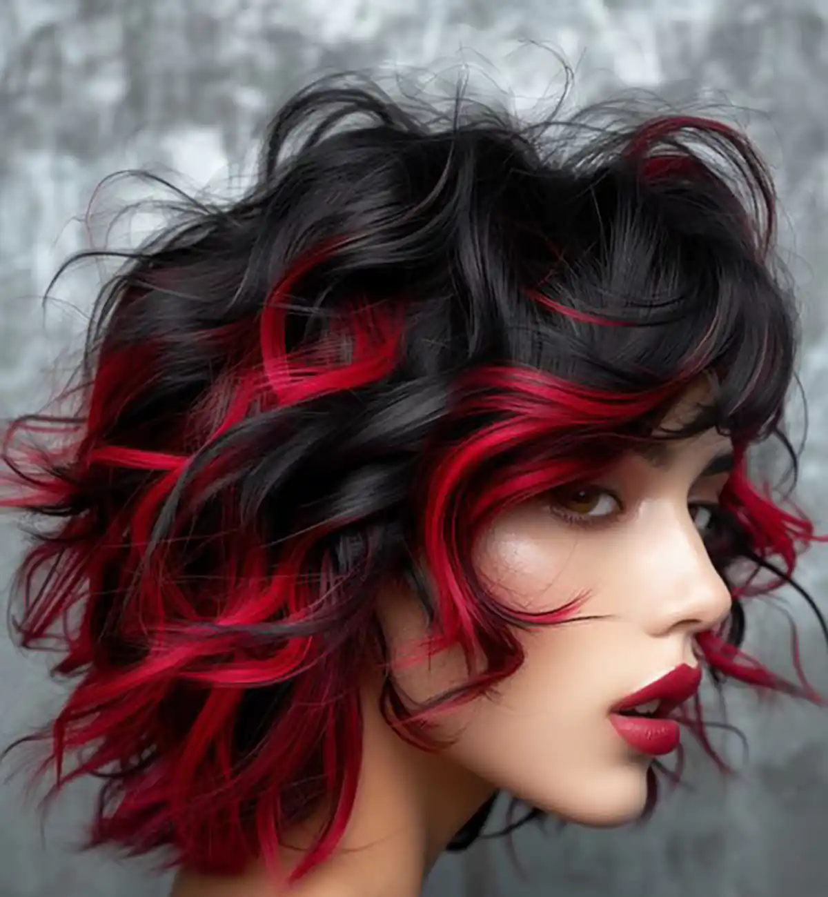 رنگ فانتزی جلوی مو