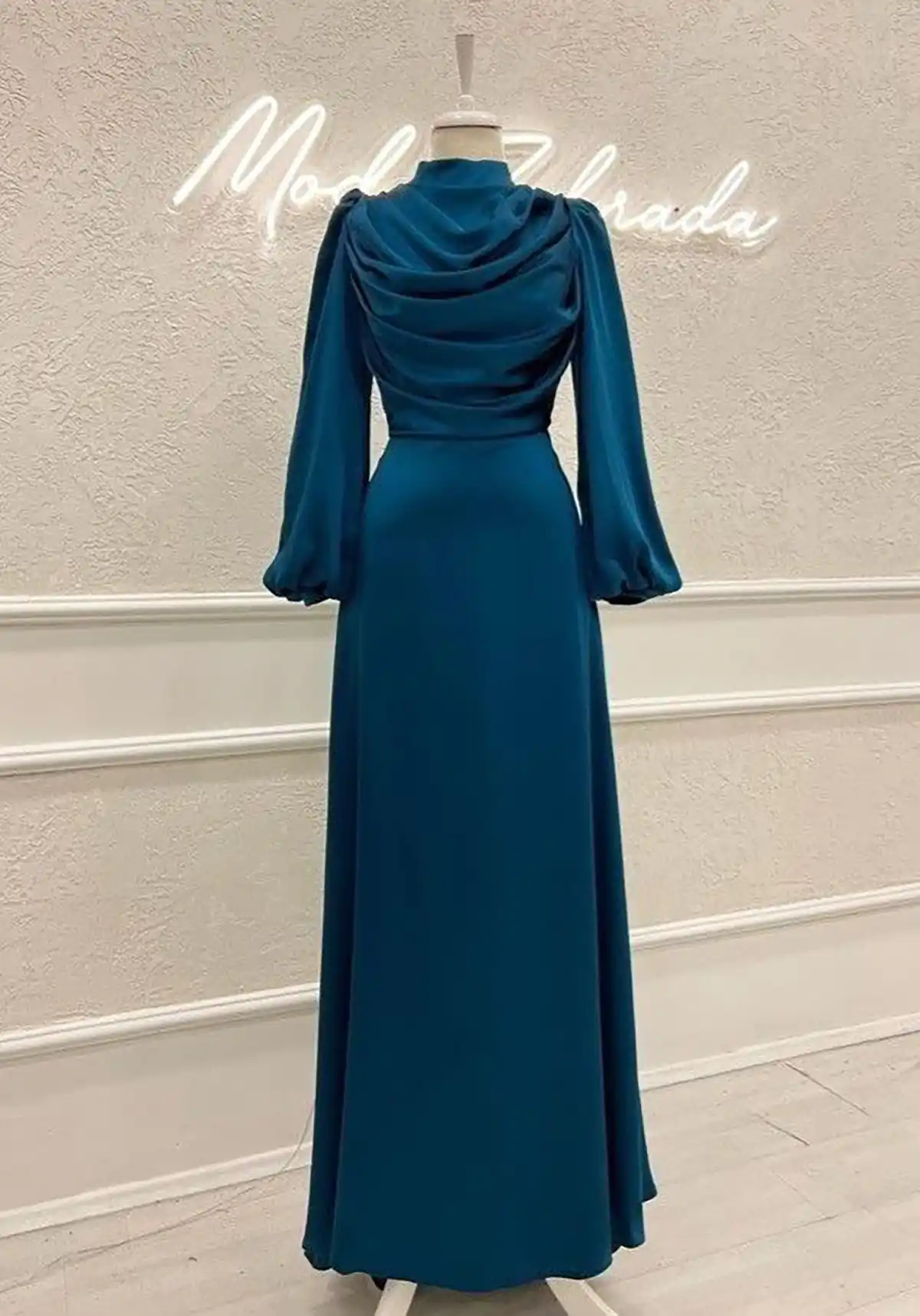 لباس مجلسی ابی یخی کوتاه
