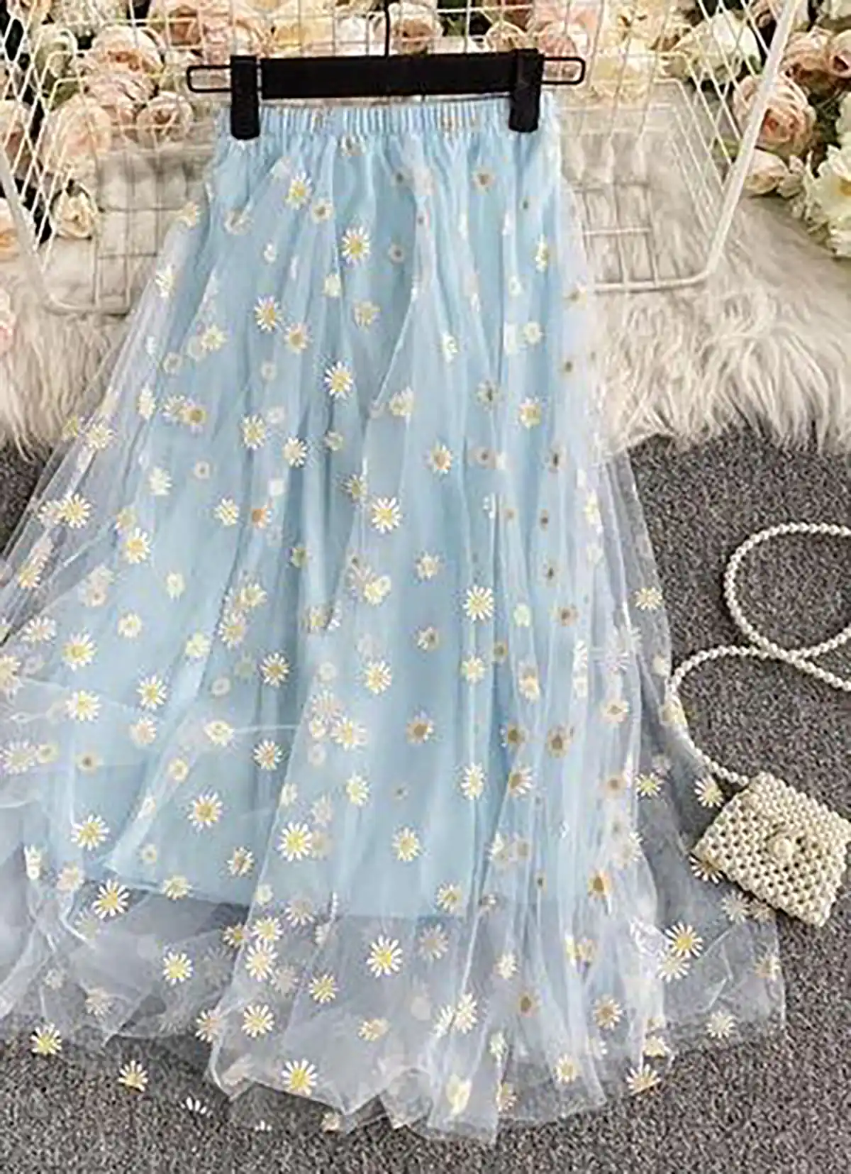 دامن حریر شیشه ای 