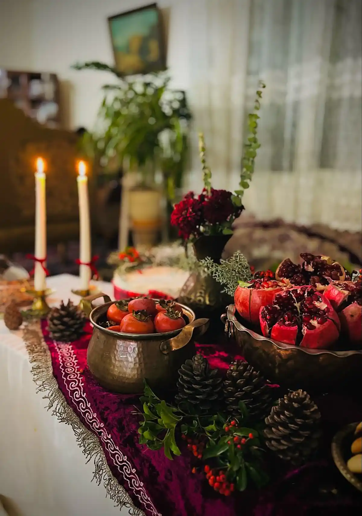 تزیین سفره شب یلدا لاکچری عروس