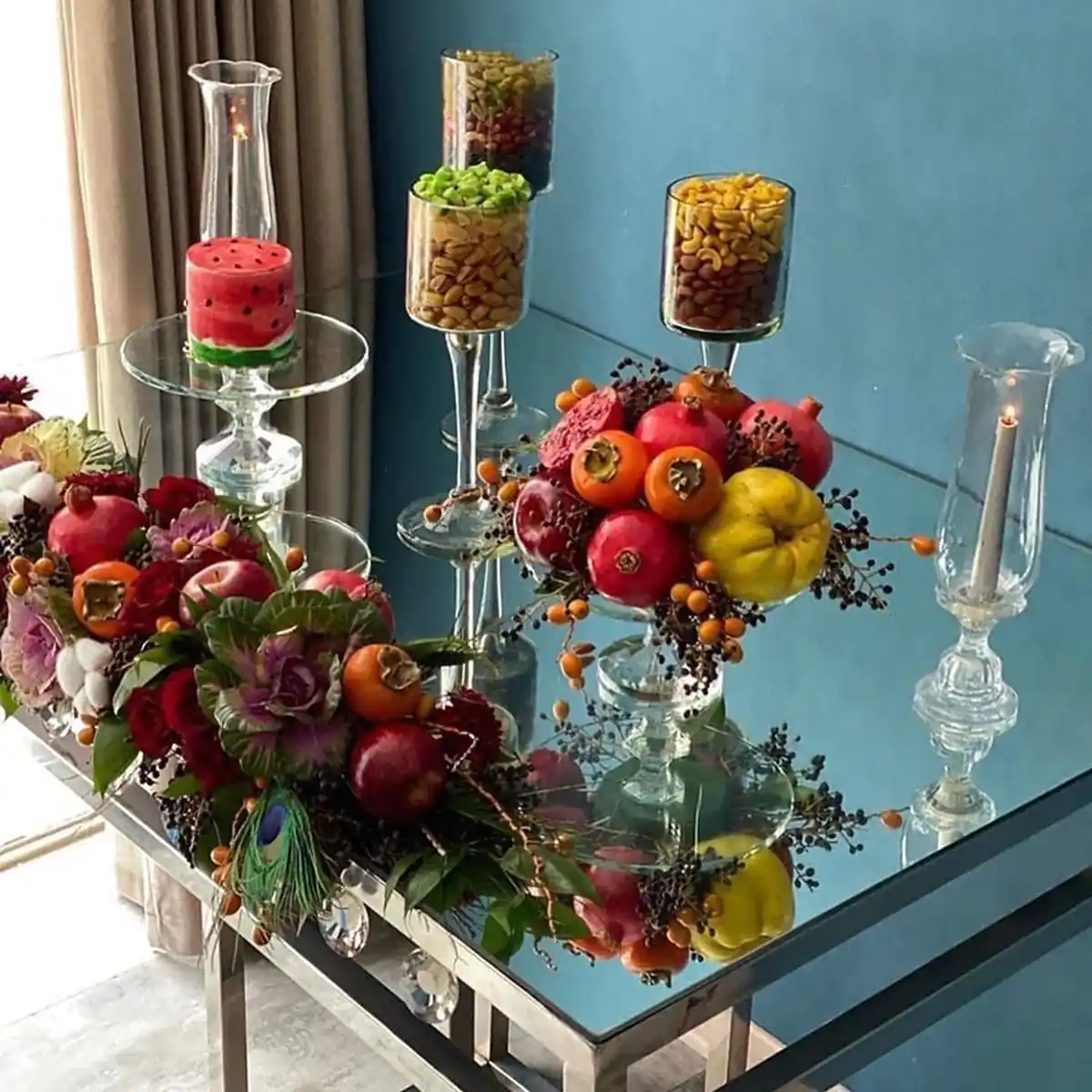 تزیین شب یلدا برای عروس اینستاگرام
