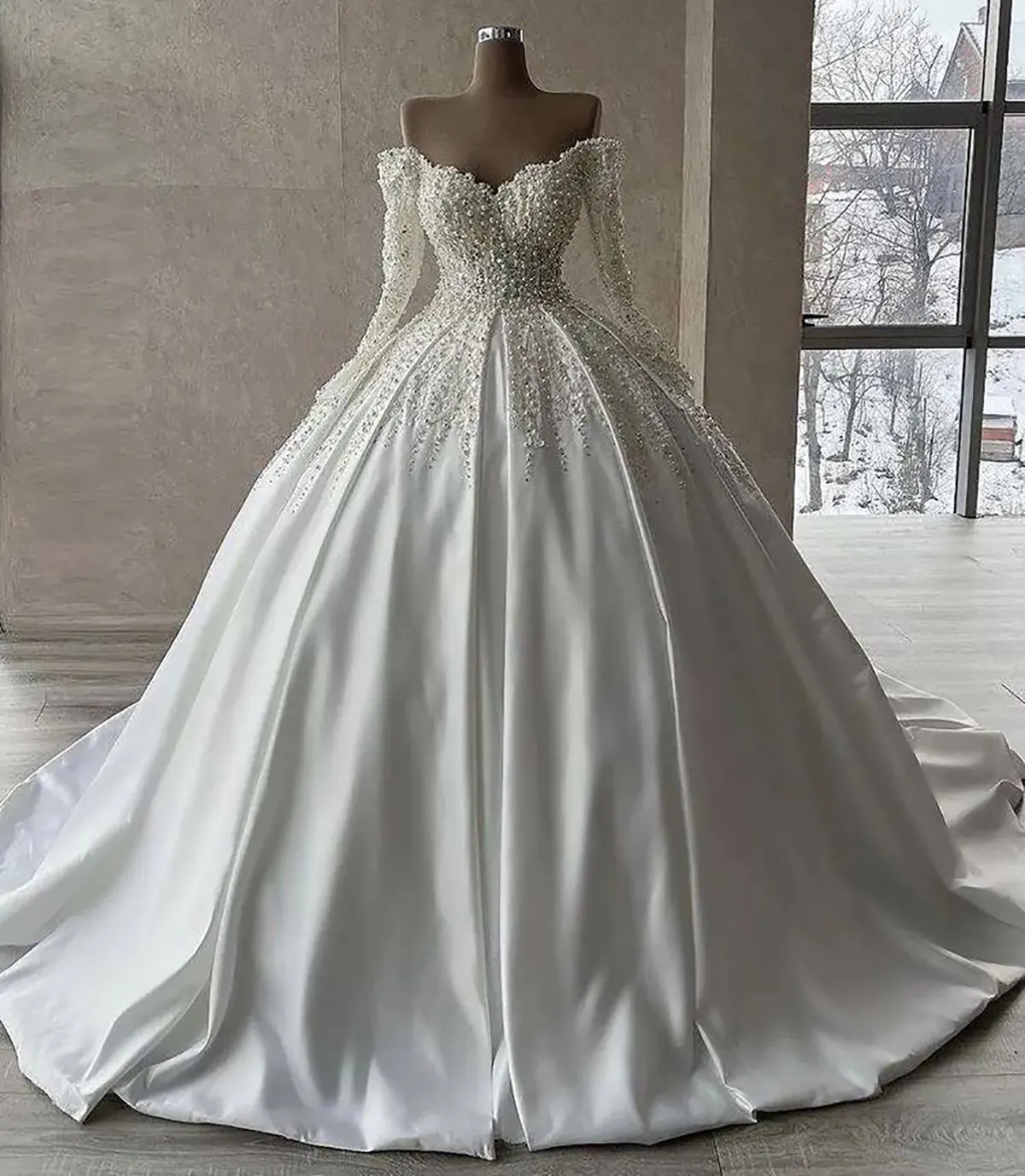 لباس عروس ساده  