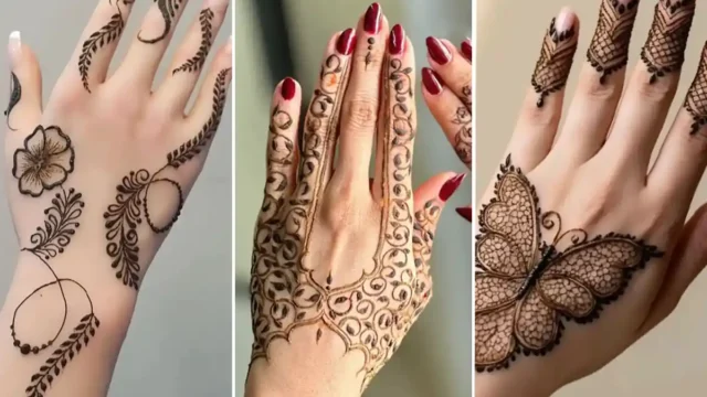 15 مدل ایده ساده و شیک برای نقش حنای پشت دست