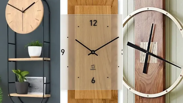 15 مدل برتر ساعت دیواری چوبی شیک ترند سال