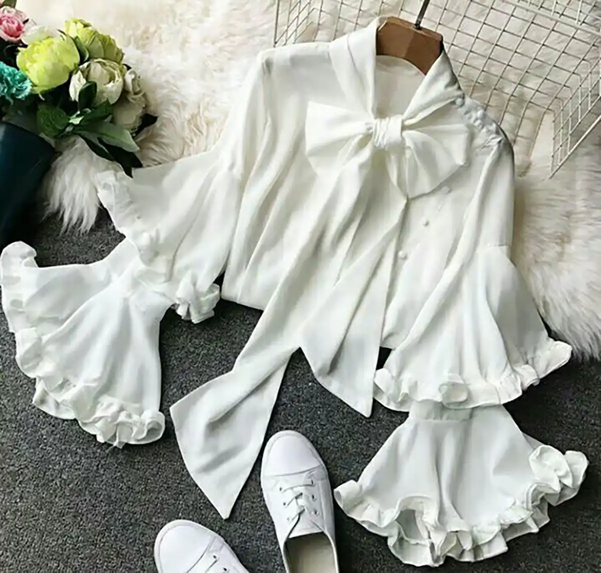 شومیز سفید مجلسی دیجی کالا