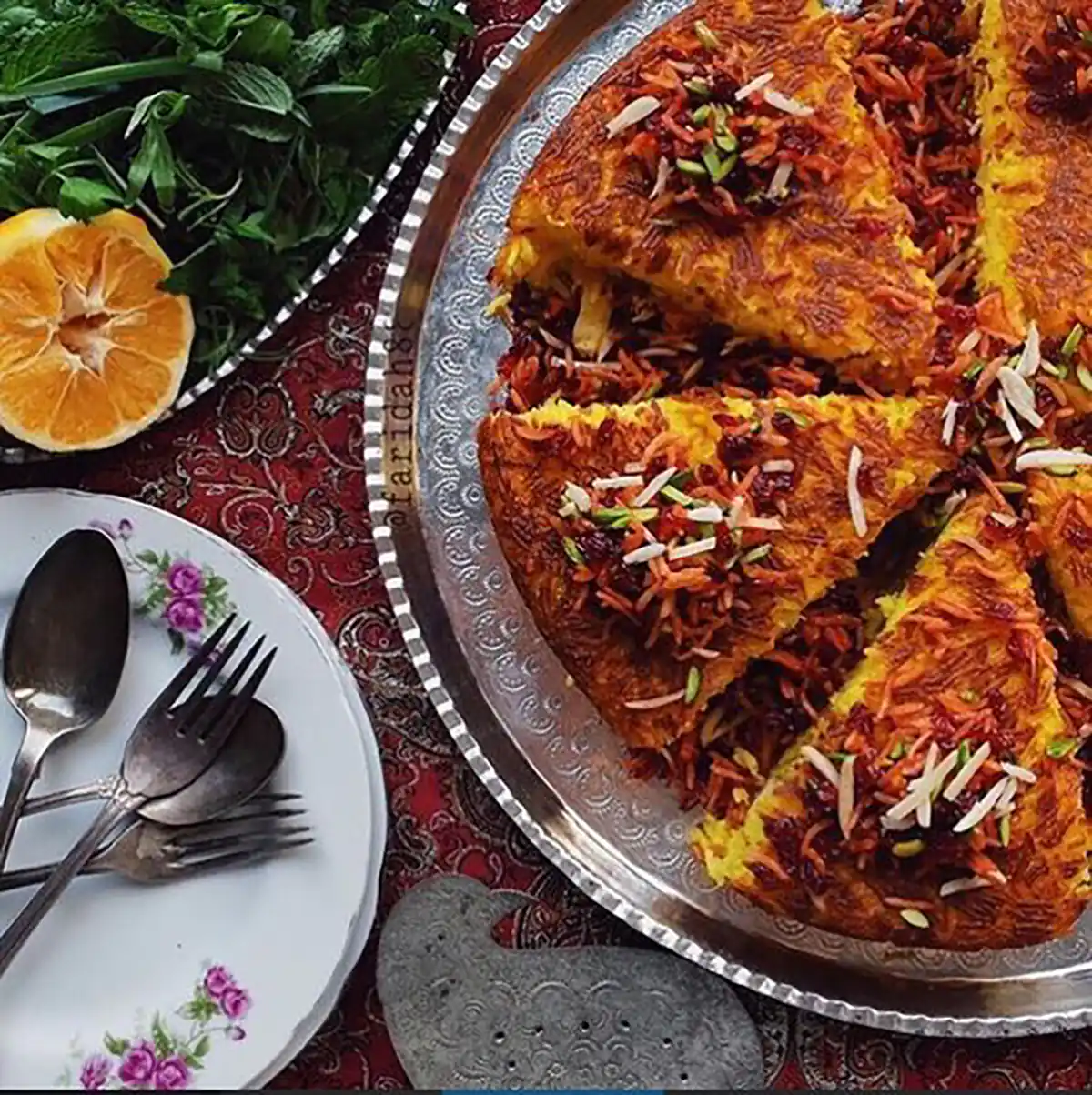 طرز تهیه ته چین مرغ مجلسی