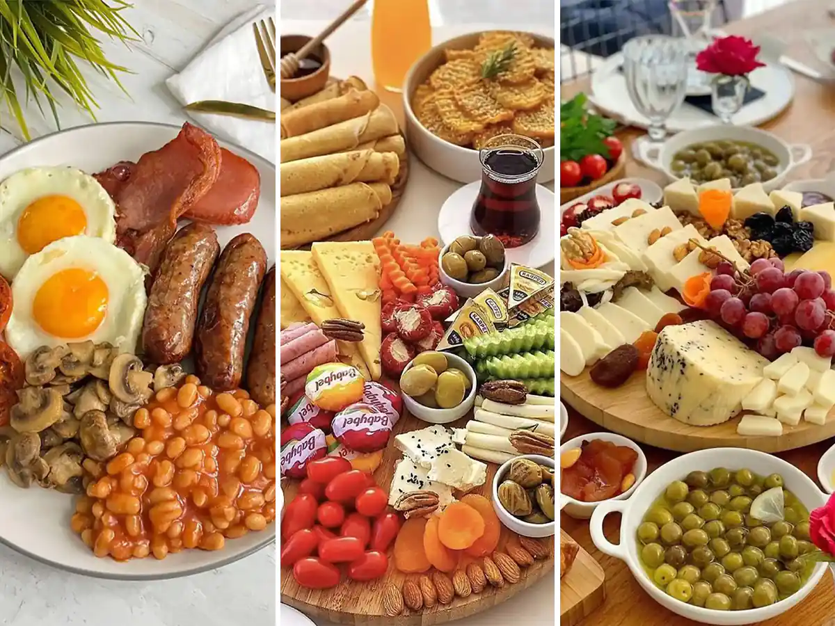 تزیین میز صبحانه برای مهمانی 
