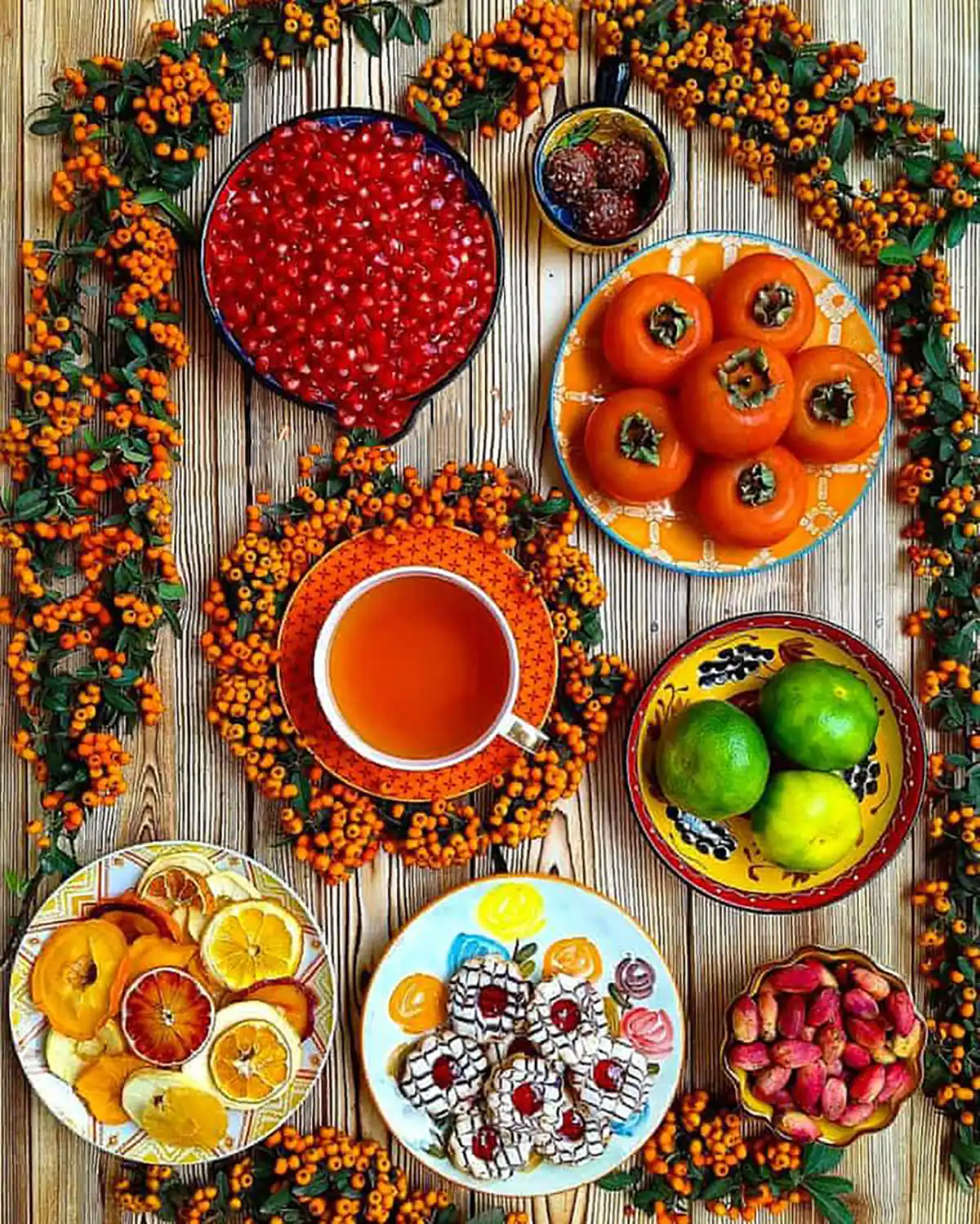 سفره شب یلدا امسال