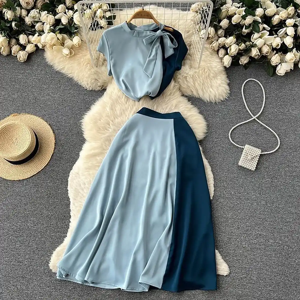نیم تنه دامن عروسکی