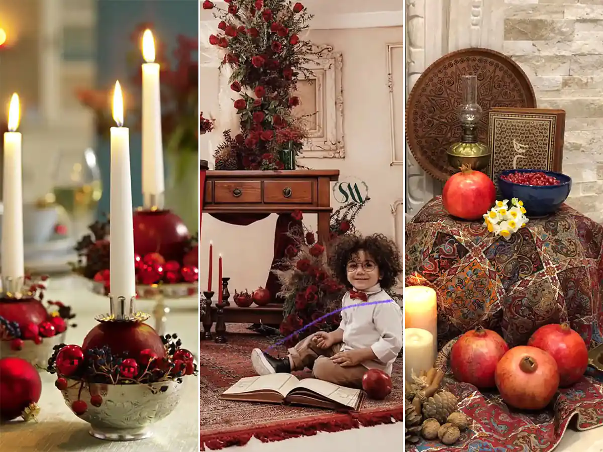 تزیین شب یلدا برای عروس اینستاگرام
