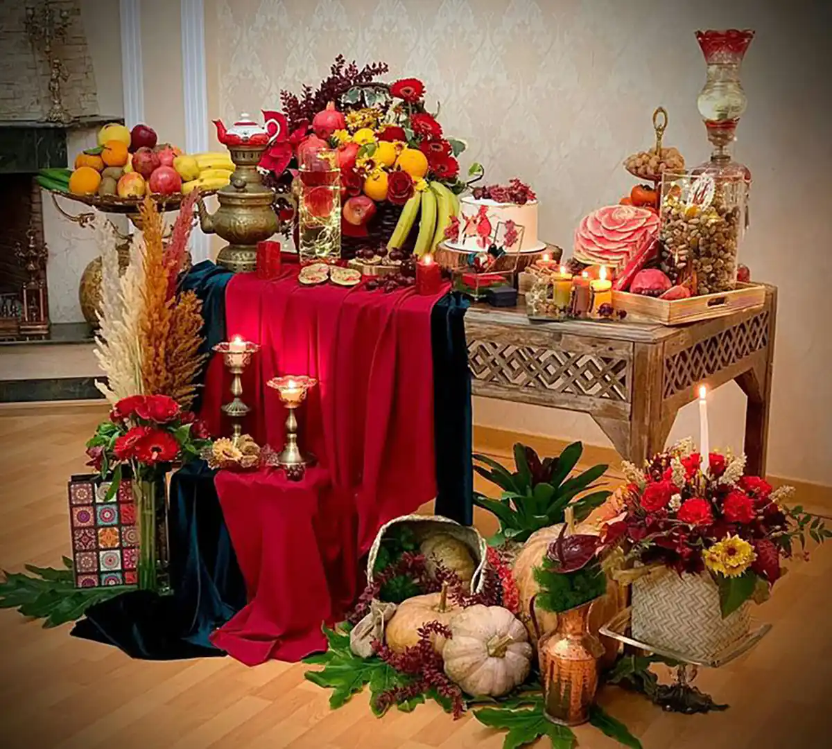 سفره شب یلدا امسال