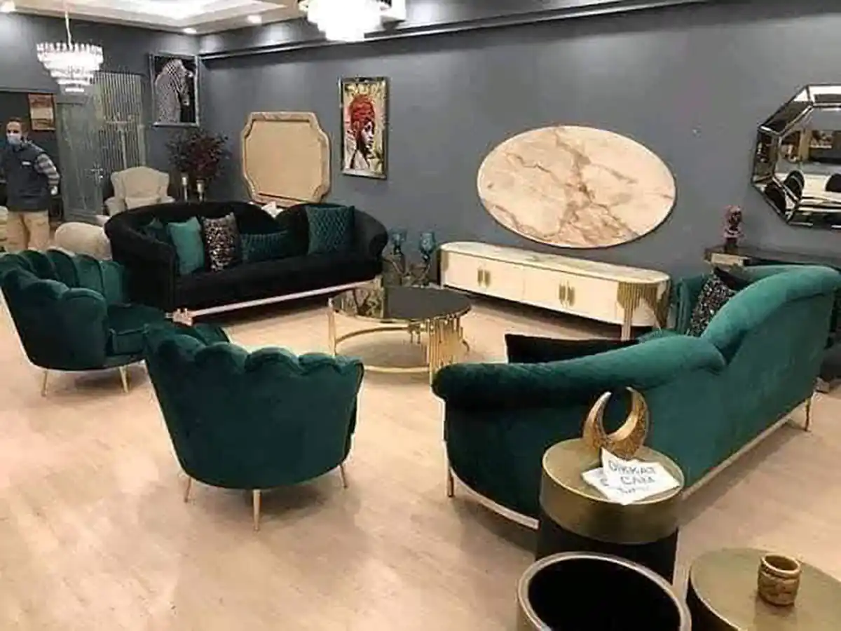 مبل سبز درباری