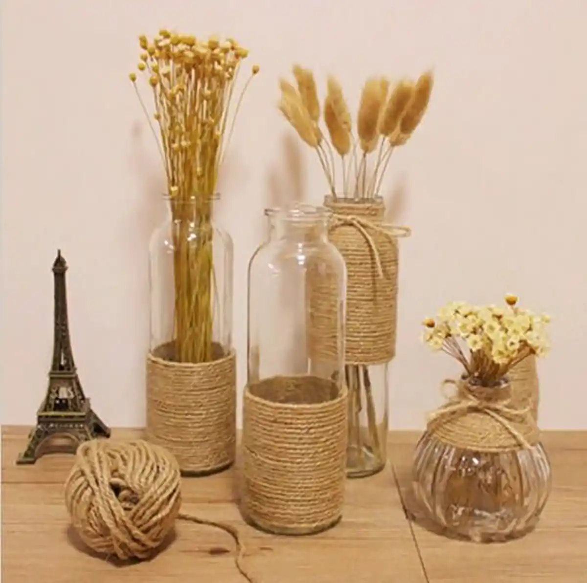 گلدان شیشه ای استوانه ای رنگی