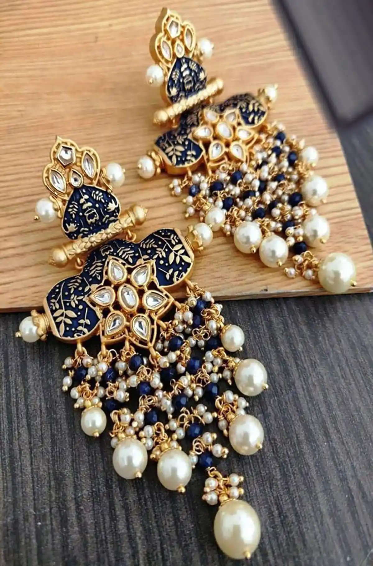 گوشواره هندی لوستری 