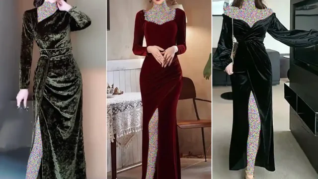 پیراهن مجلسی چاکدار استایلی جسورانه و جذاب برای مهمانی‌ها