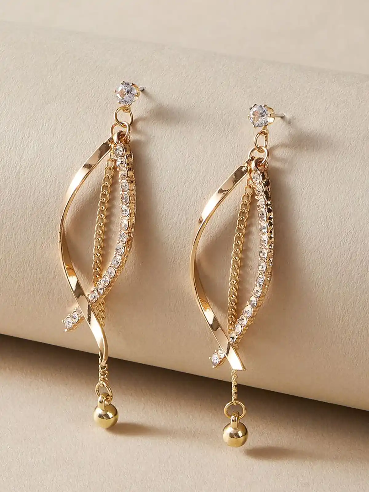 گوشواره حلقه ای آویزدار 