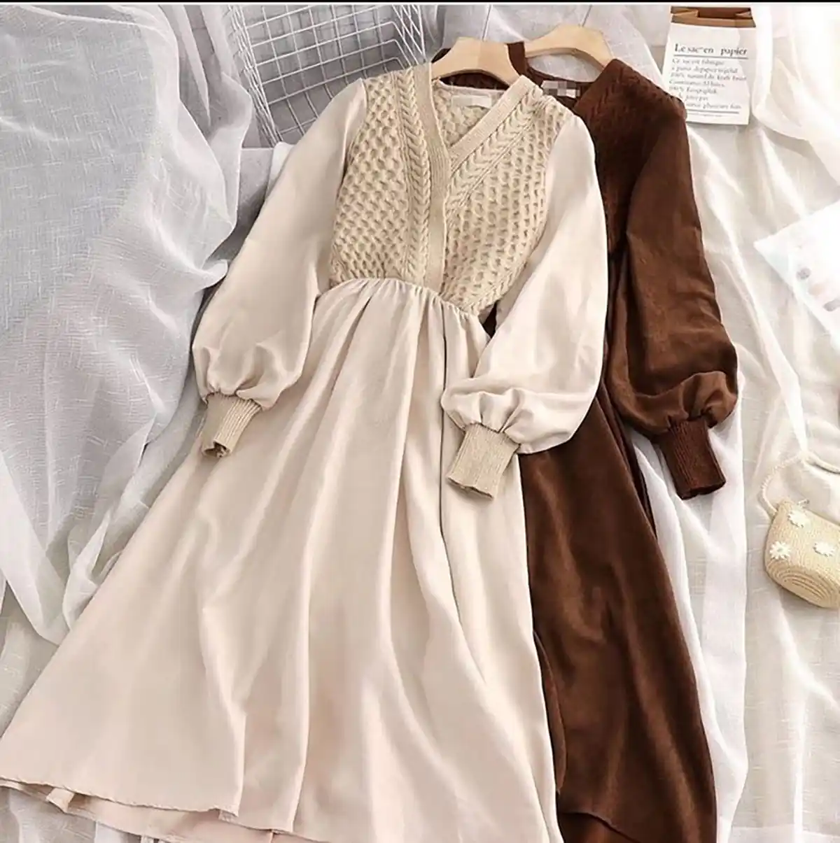 لباس مجلسی نسکافه ای رنگ