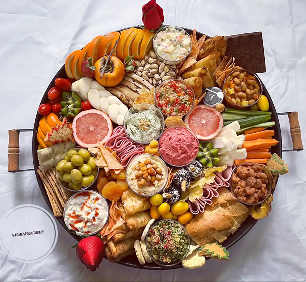 سینی مزه چوبی