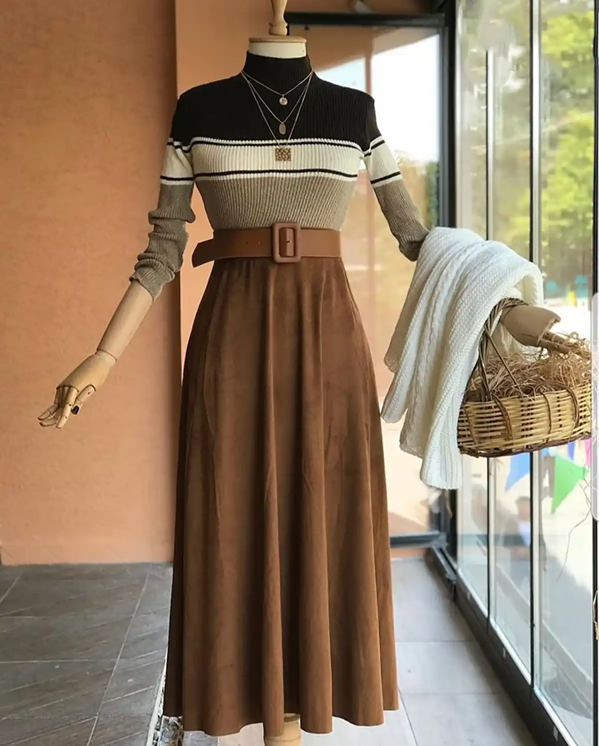 ست قهوه ای و طوسی مردانه