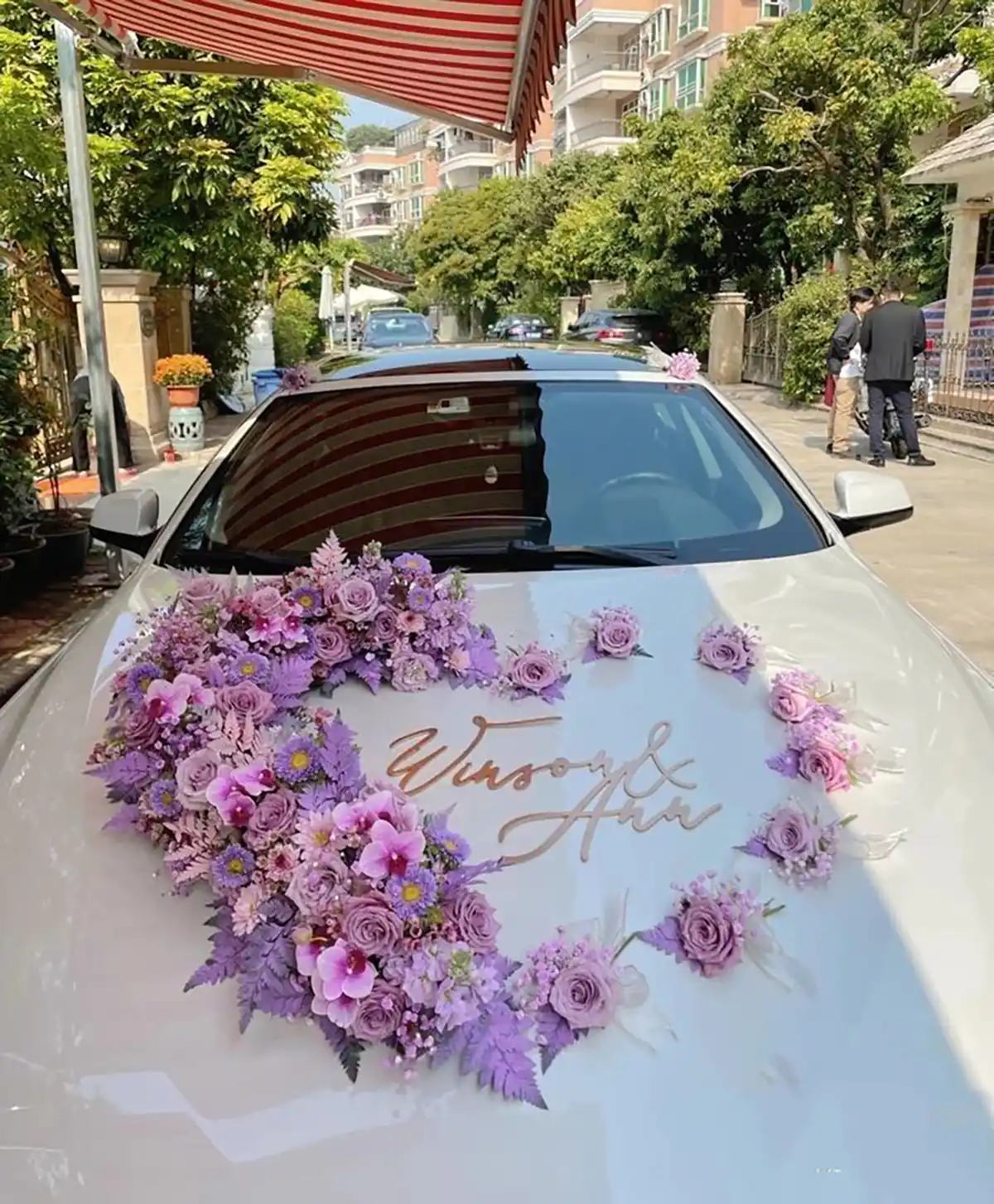 گل ماشین عروس ساده
