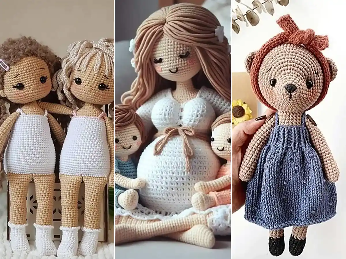 اموزش بافت عروسک با کاموا