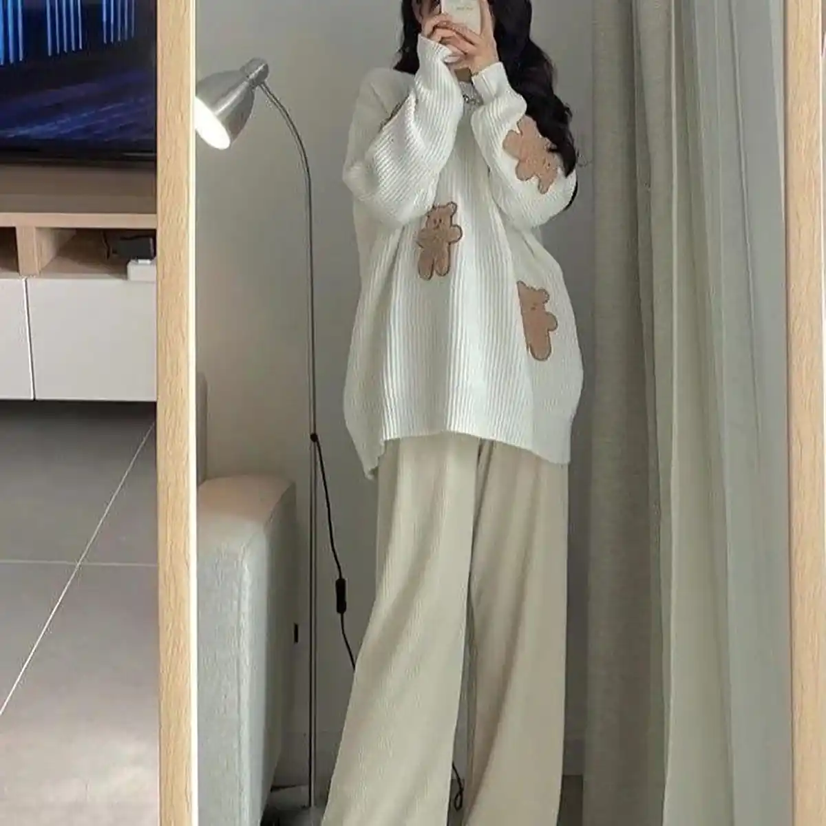 ست بافت زنانه راه راه