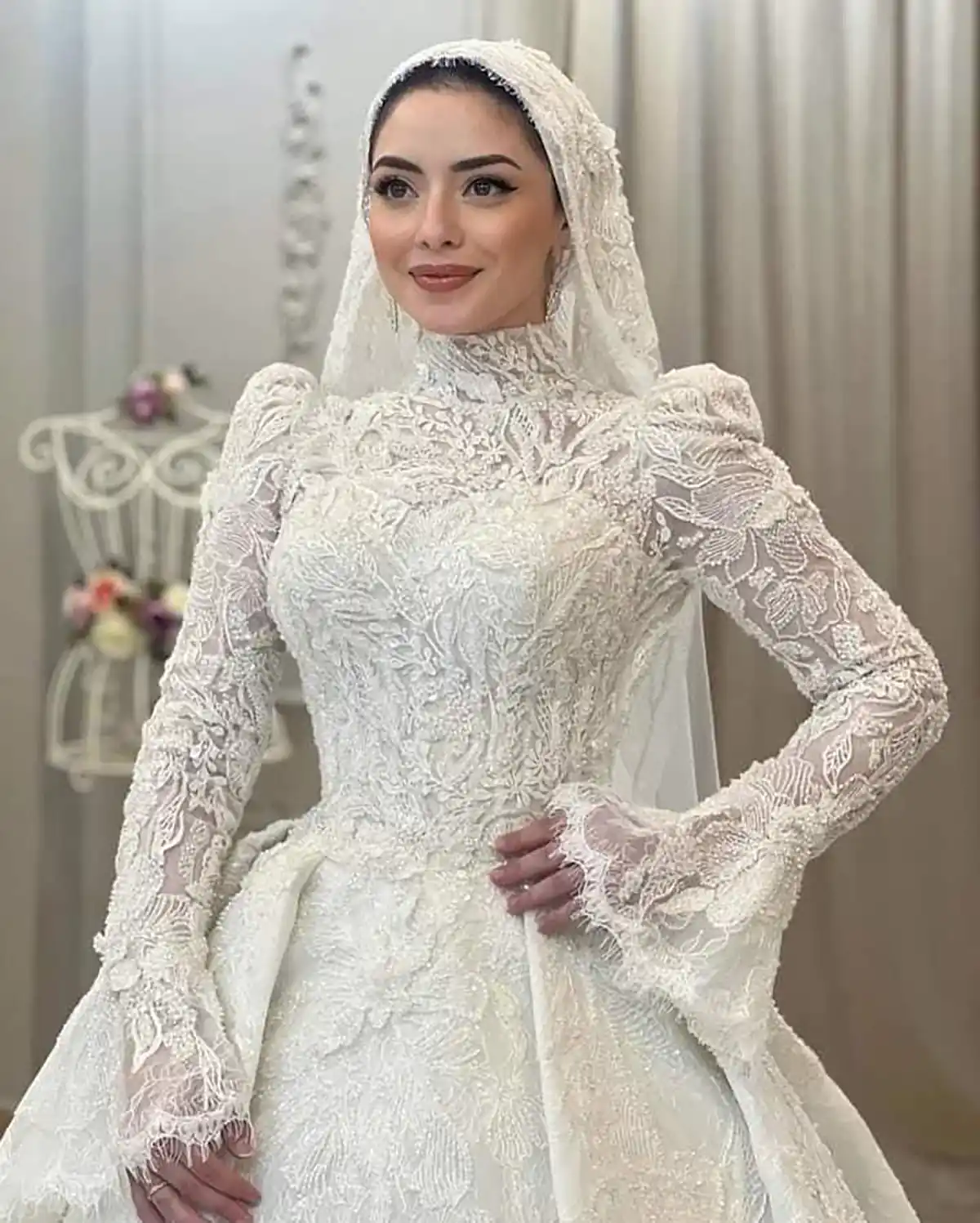 آرایش عروس با حجاب