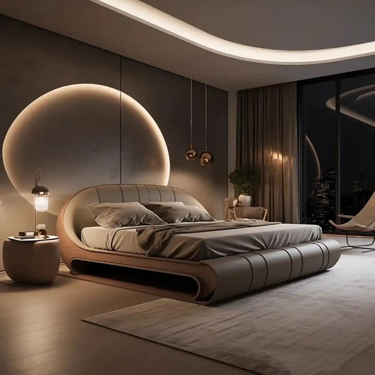 تخت خواب گرد دخترانه