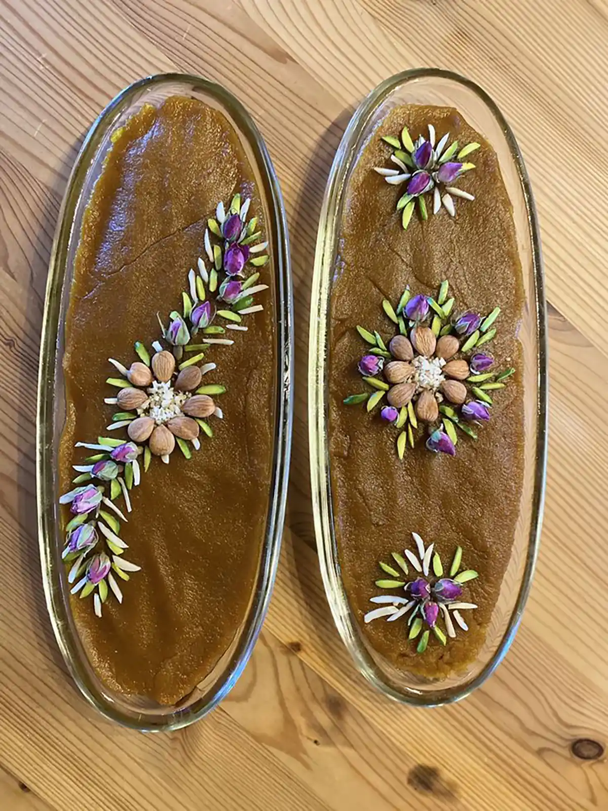 تزیین حلوا ساده