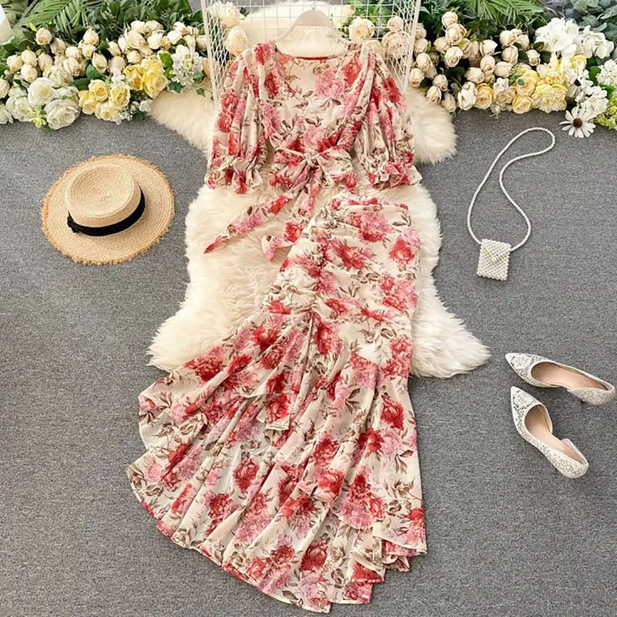 کراپ و دامن بلند زنانه