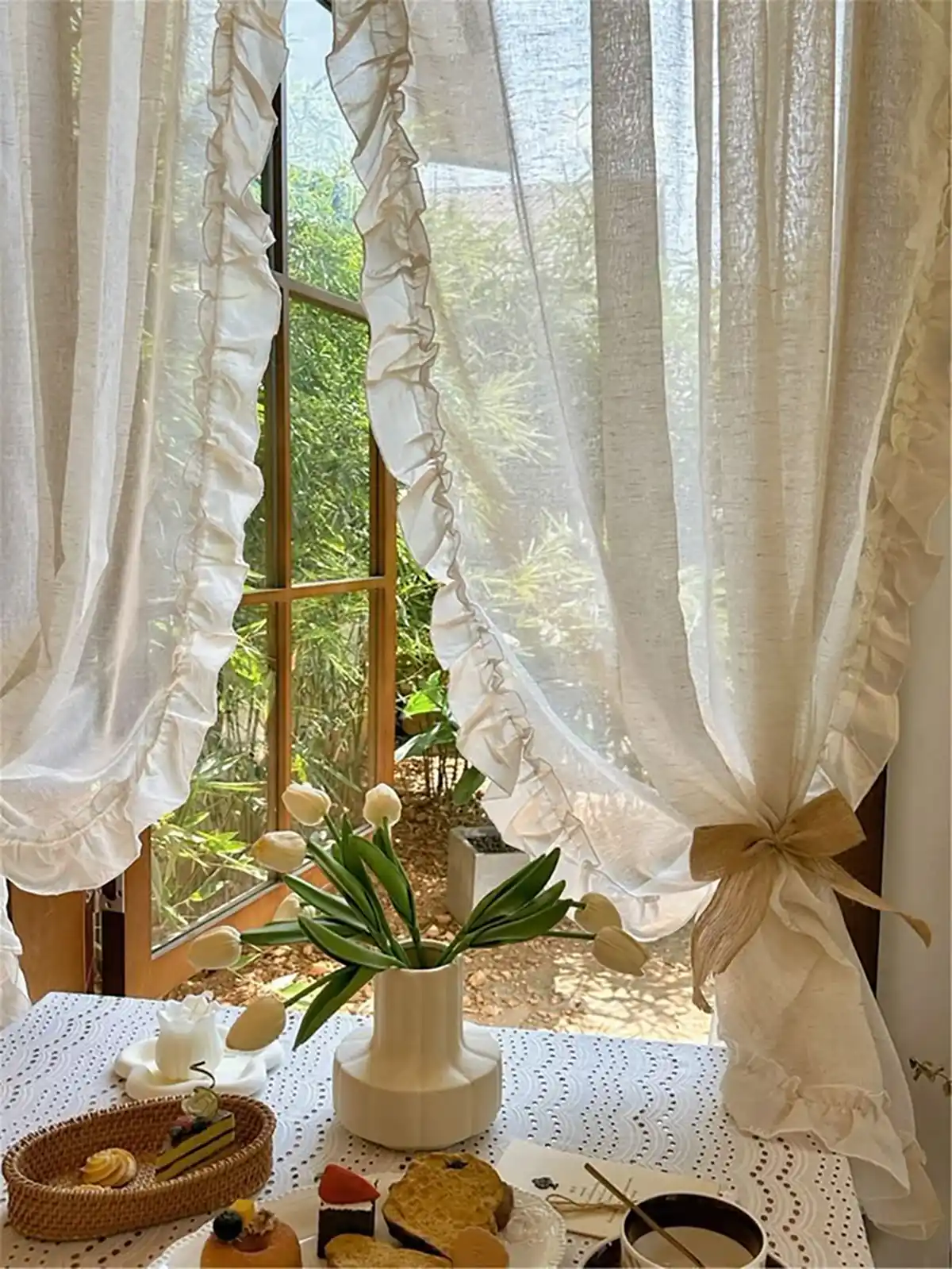 پرده اتاق خواب ساده