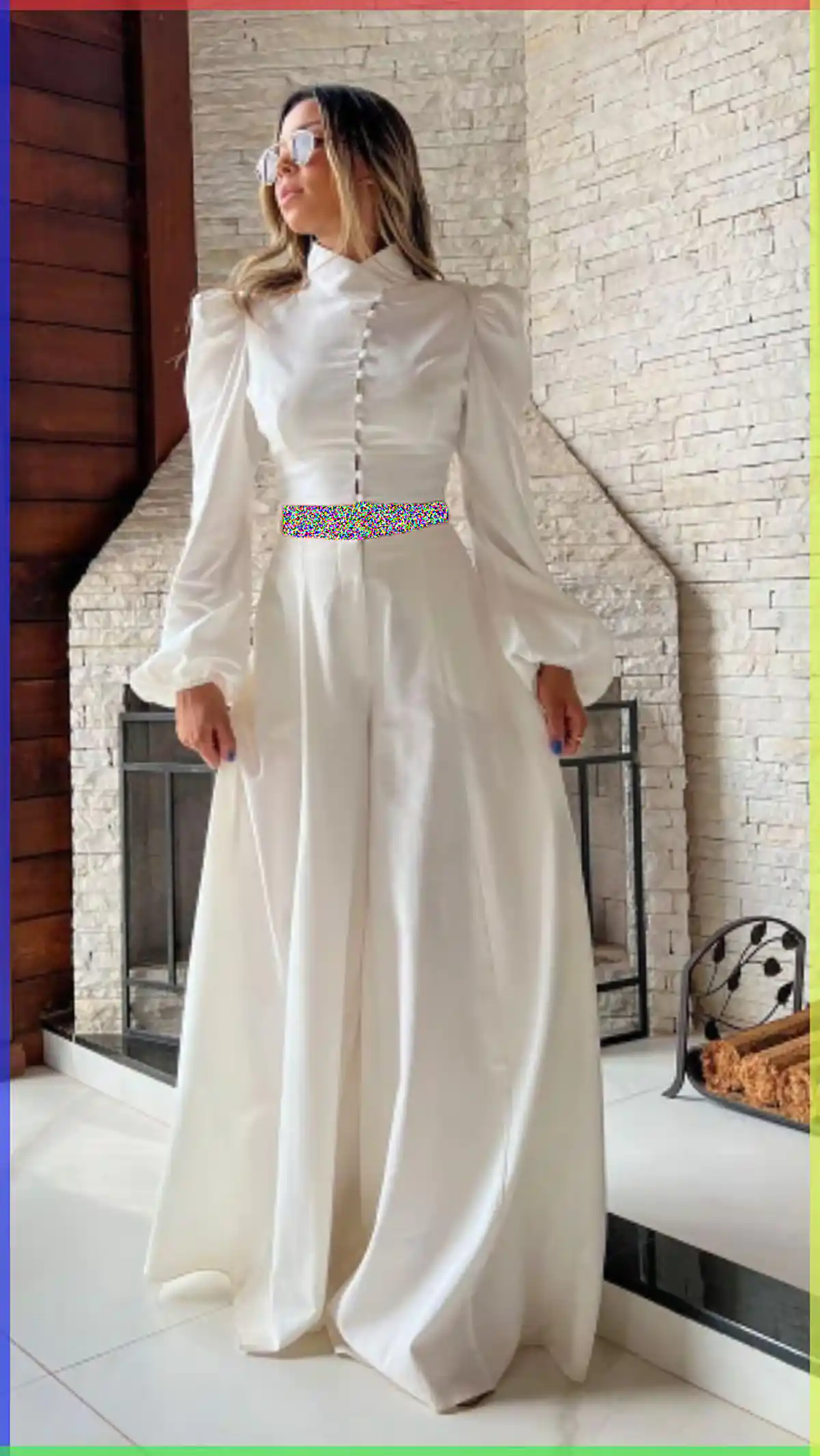 شلوار سفید زنانه