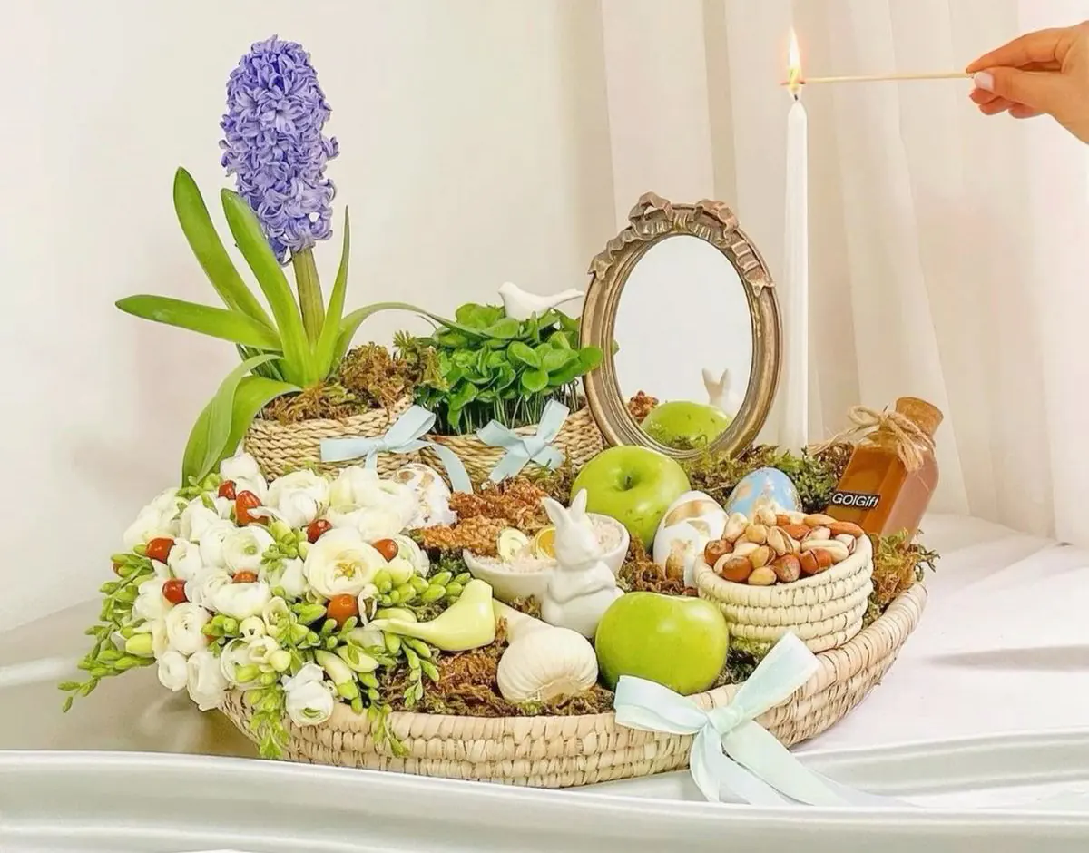 سفره هفت سین لاکچری سفره هفت سین ساده و شیک عکس سفره هفت سین سفره هفت سین امسال چه رنگی است عکس سفره هفت سین فانتزی سفره هفت سین ۱۴۰۳ سفره هفت سین مدرن