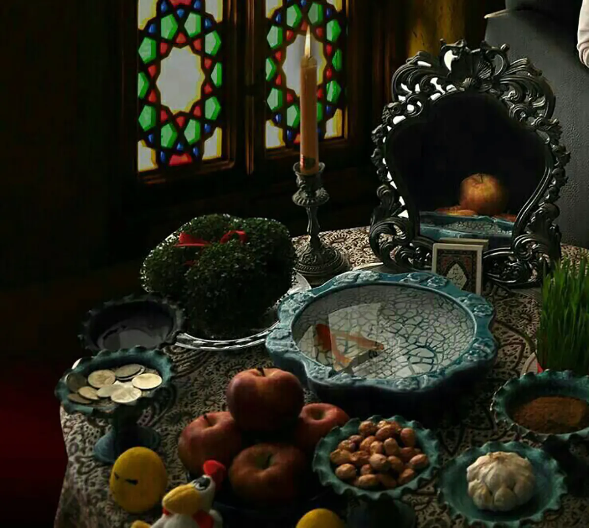 سفره هفت سین مدرن سفره هفت سین ساده و شیک عکس سفره هفت سین ظرف هفت سین لاکچری سفره هفت سین ۱۴۰۳ سفره هفت سین مینیمال سفره هفت سین سنتی