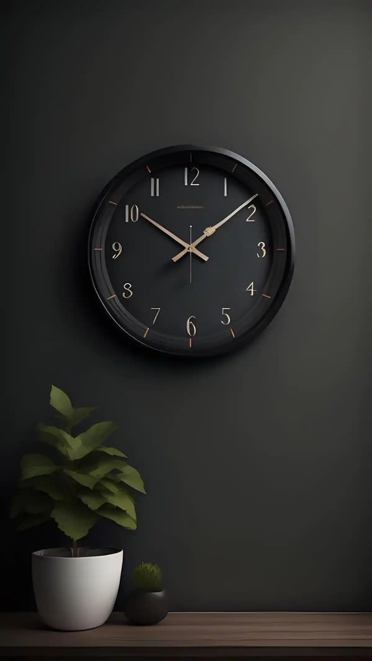 ساعت دیواری چوبی مدرن 
