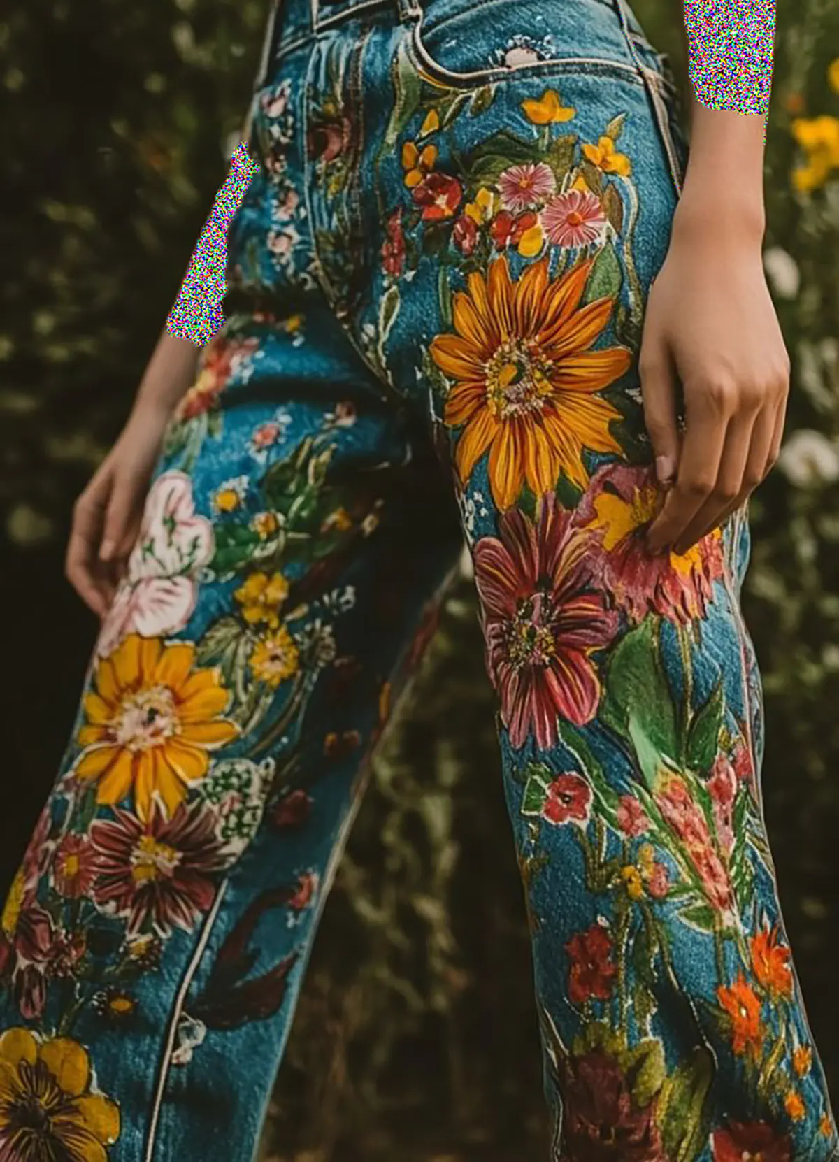 کت سوزن دوزی با شلوار جین مانتو سوزن دوزی با شلوار جین سوزن دوزی روی شلوار جین