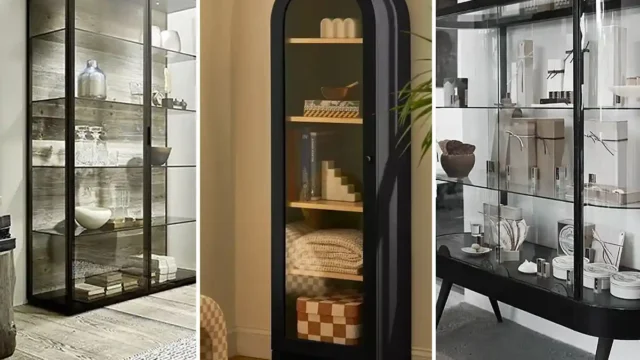 مدل بوفه مدرن و جذاب که با نور مخفی و طراحی شیشه‌ای کل فضای خونه رو متحول می‌کنه