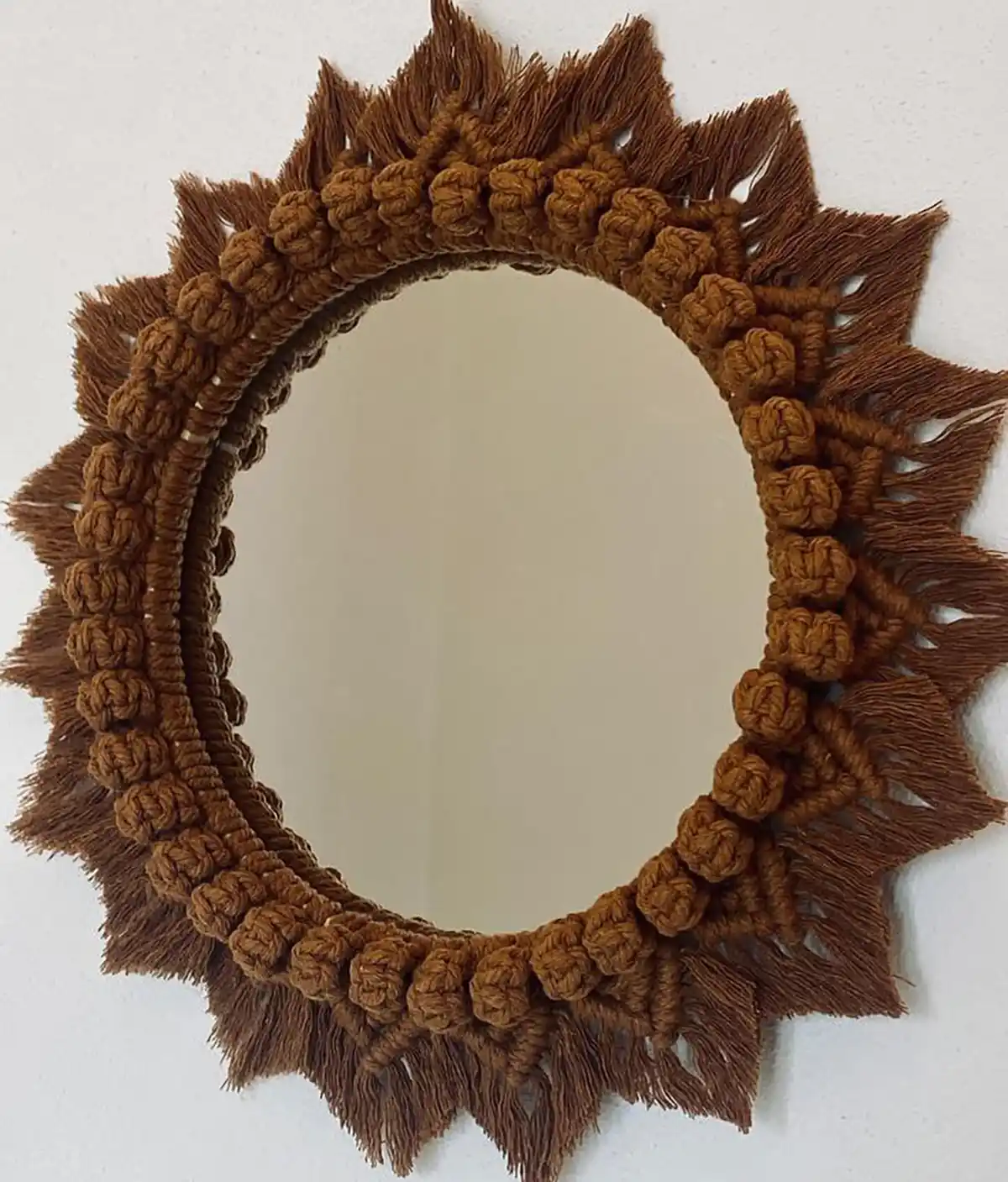 آینه مکرومه بافی