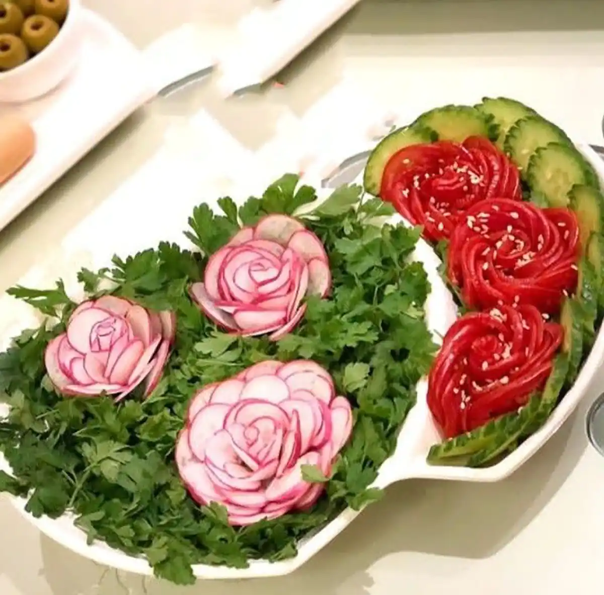 تزیین سبزی خوردن برای سفره عقد
تزیین سبزی خوردن تک نفره
تزیین سبزی خوردن در سبد
تزیین سبزی خوردن برای سفره افطار
تزیین سبزی خوردن برای سفره نذری
تزیین سبزی خوردن با تربچه
تزیین سبزی خوردن برای مهمانی
تزیین سبزی خوردن به شکل دسته گل
